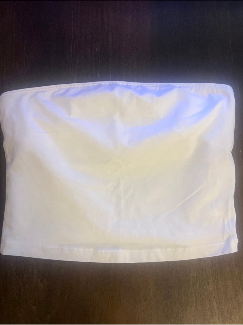 Pink Victoria’s Secret White Lined strapless tube top Size S